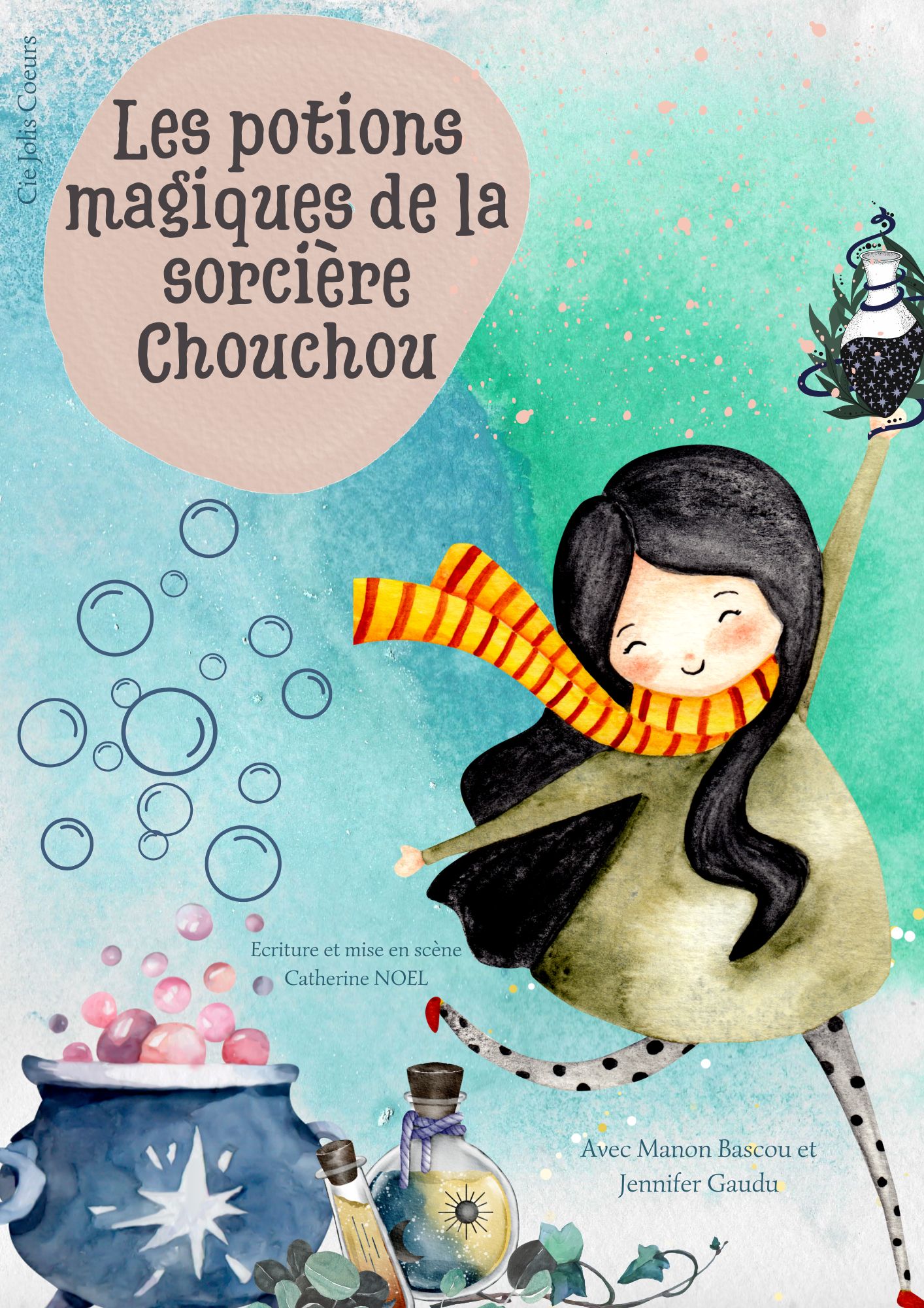 Affiche Les potions magiques de la sorcière Chouchou-portrait